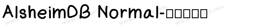 AlsheimDB Normal字体转换